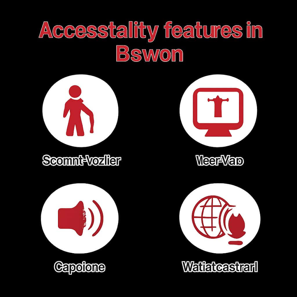 An educational diagram illustrating Bswin's accessibility features.