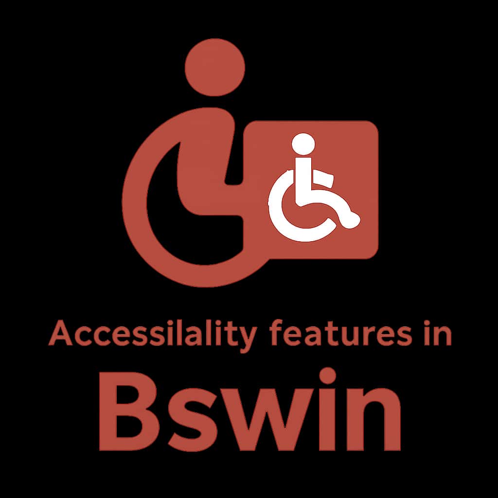 A professional icon symbolizing accessibility features in Bswin.