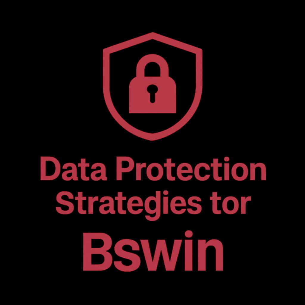 Badge representing data protection strategies for Bswin.