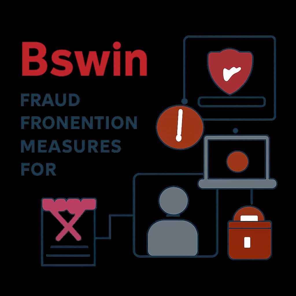 An educational diagram explaining fraud prevention strategies for Bswin.