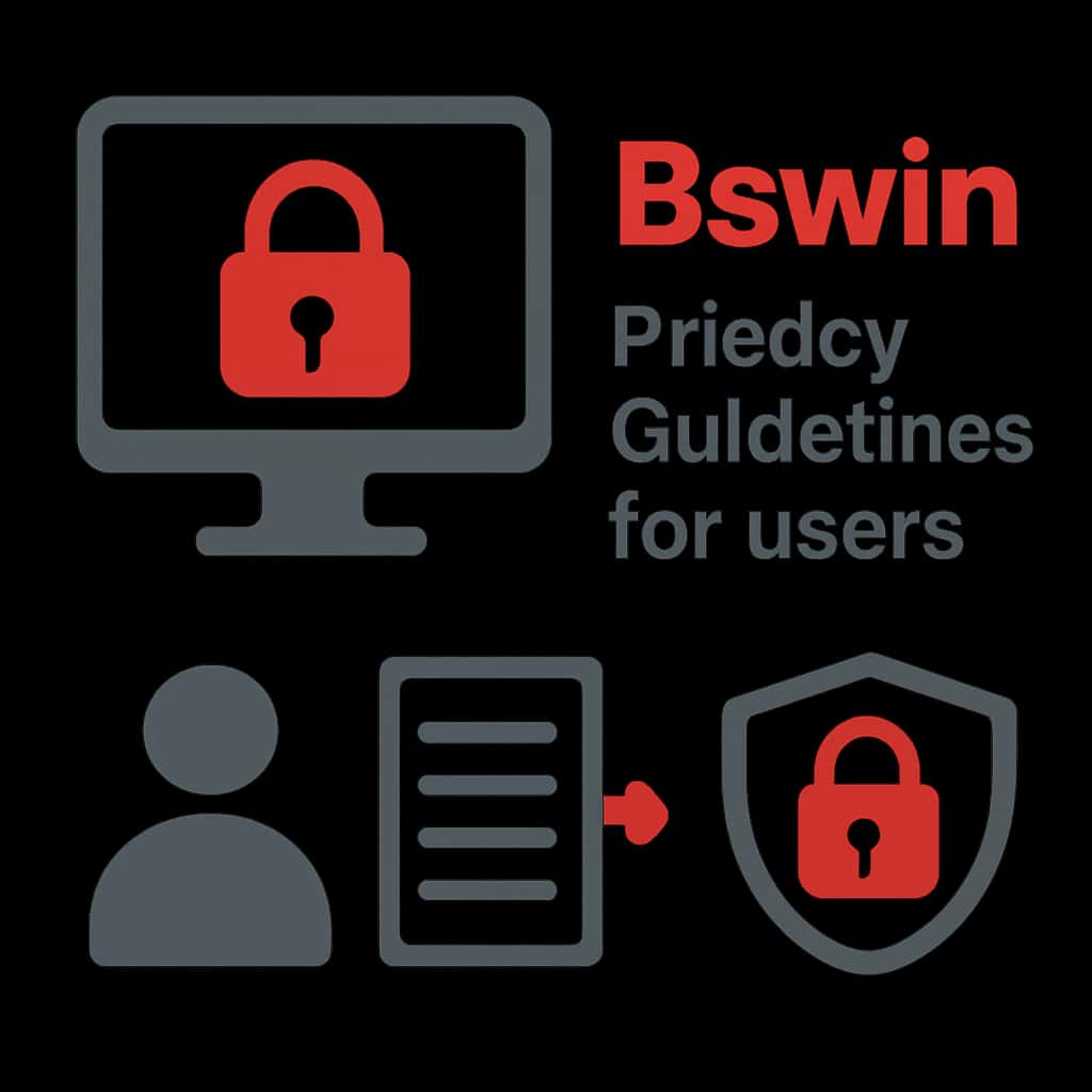 An educational diagram regarding Bswin's privacy practices.