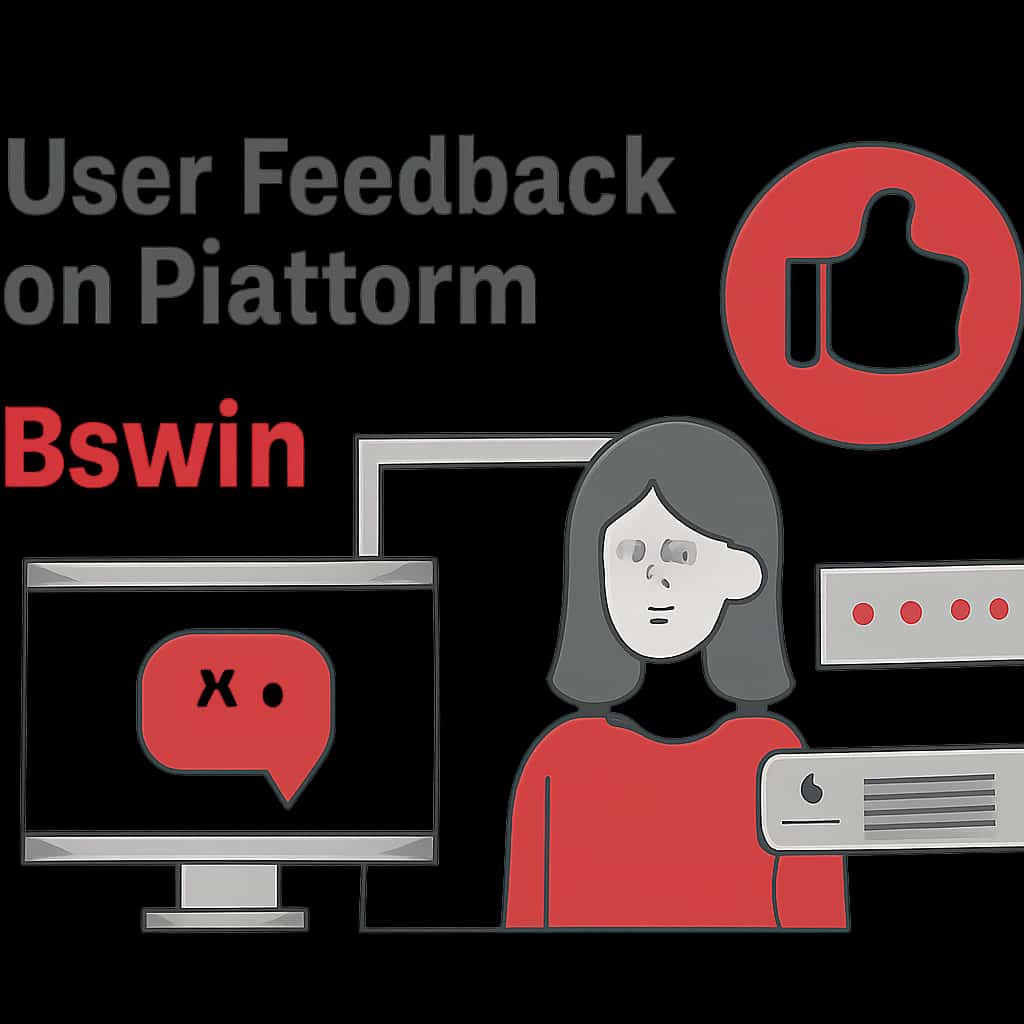 An informative diagram illustrating user feedback on the Bswin platform.