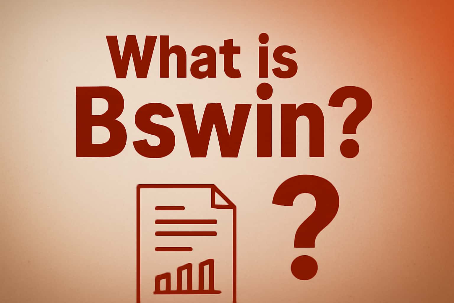 An informational scene depicting the Bswin platform with the title 'What is Bswin?' in a professional layout.