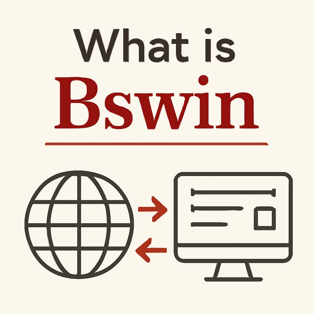 An educational diagram illustrating features of the Bswin platform.